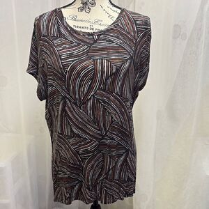 Stylish Women's Brown and Black Top